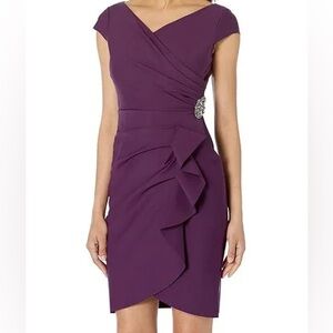 SOLD: Alex Evening Summer Plum size 12 NEW TAGS